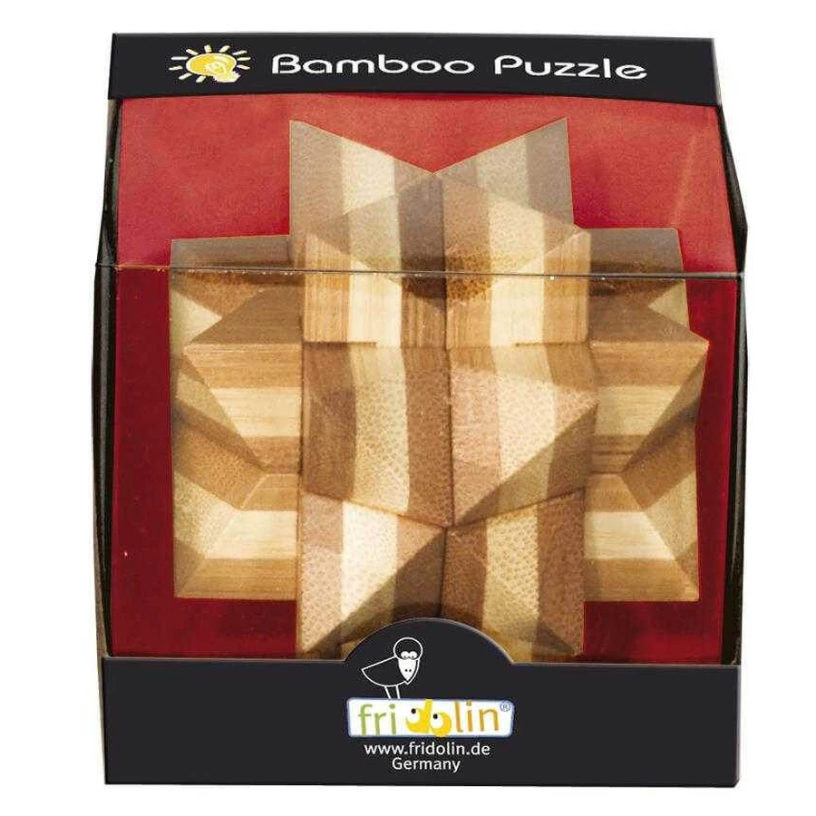 Logisch spel IQ houten bamboe Ster