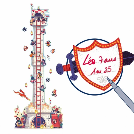 Meetstickers riddertoren, Djeco