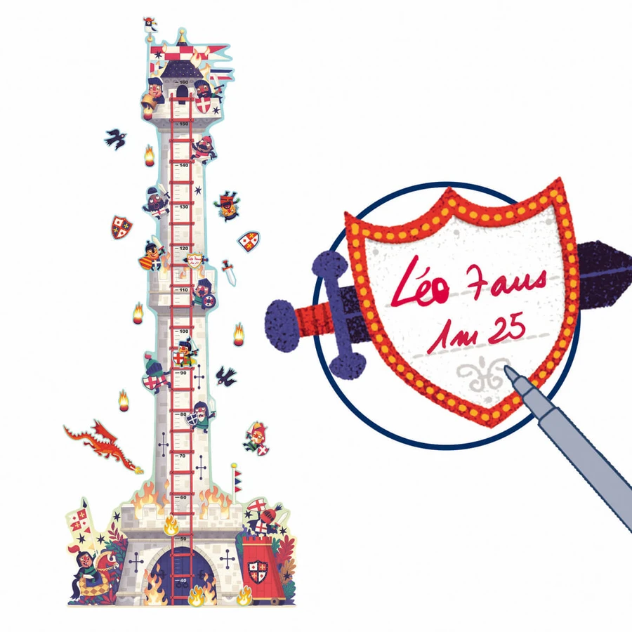 Meetstickers riddertoren, Djeco