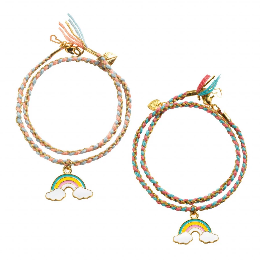 Bracelets tressés selon la technique Kumihino, Djeco