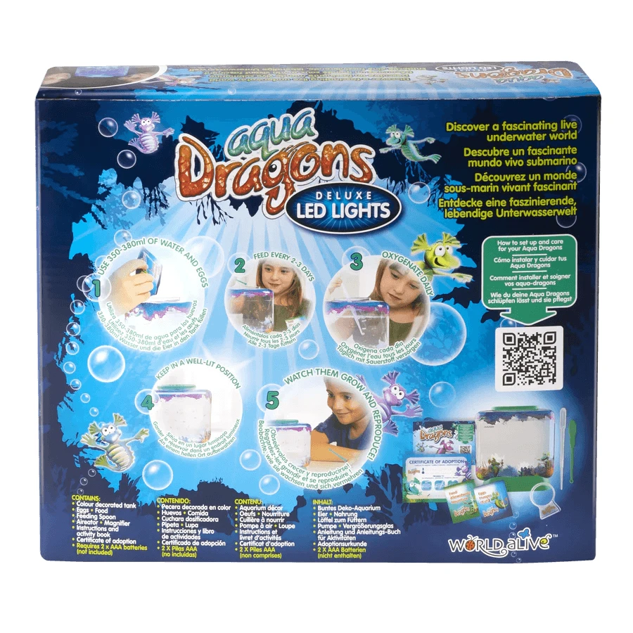 STEM Education Set - AQUA DRAGONS® Habitat Unterwasserwelt - Deluxe LED Aquarium