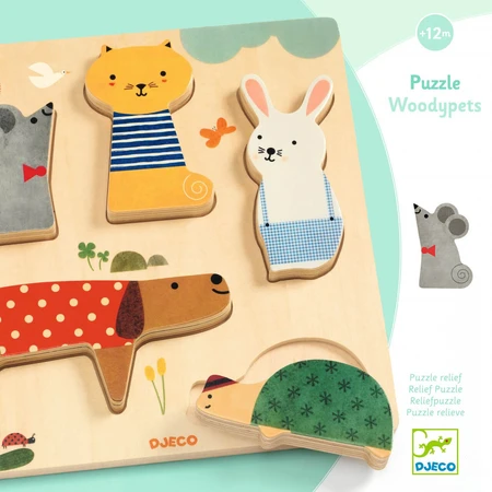 Houten huisdierenpuzzel