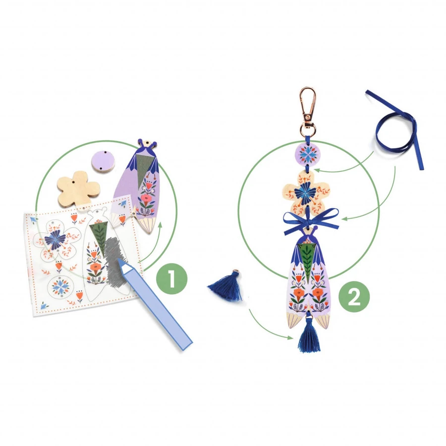 DIY Set Djeco, Sleutelhangers en accessoires