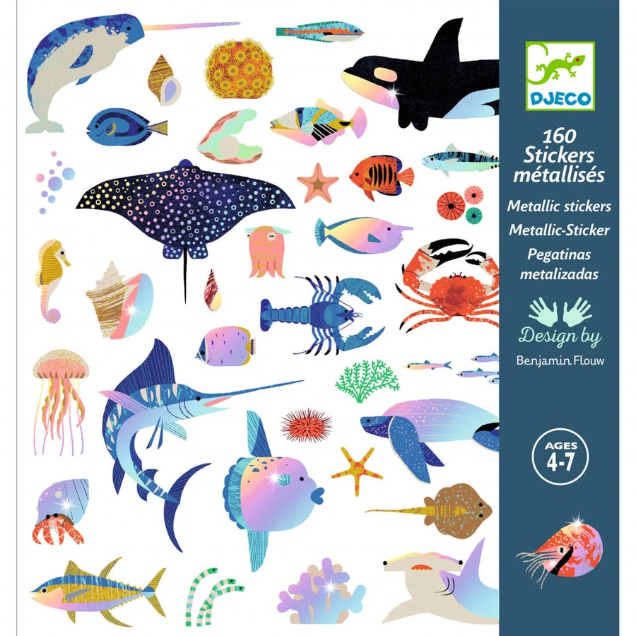 Metalen stickers Oceaan, Djeco
