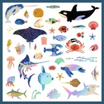 Metalen stickers Oceaan, Djeco