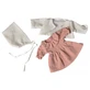 Peignoirs de poupée rose et blanc assortis, Egmont Toys