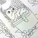Coloring set with secret patterns Undercover Art - Kittens