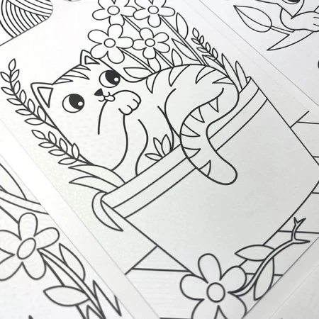 Coloring set with secret patterns Undercover Art - Kittens