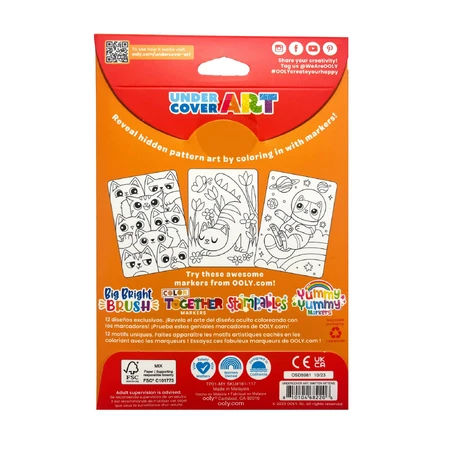 Coloring set with secret patterns Undercover Art - Kittens