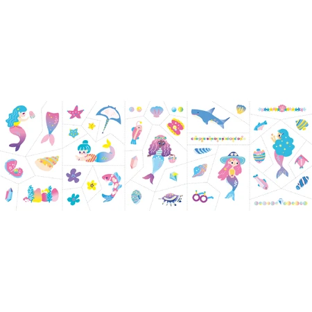 Stickers voor nagels en tatoeages - Sirena
