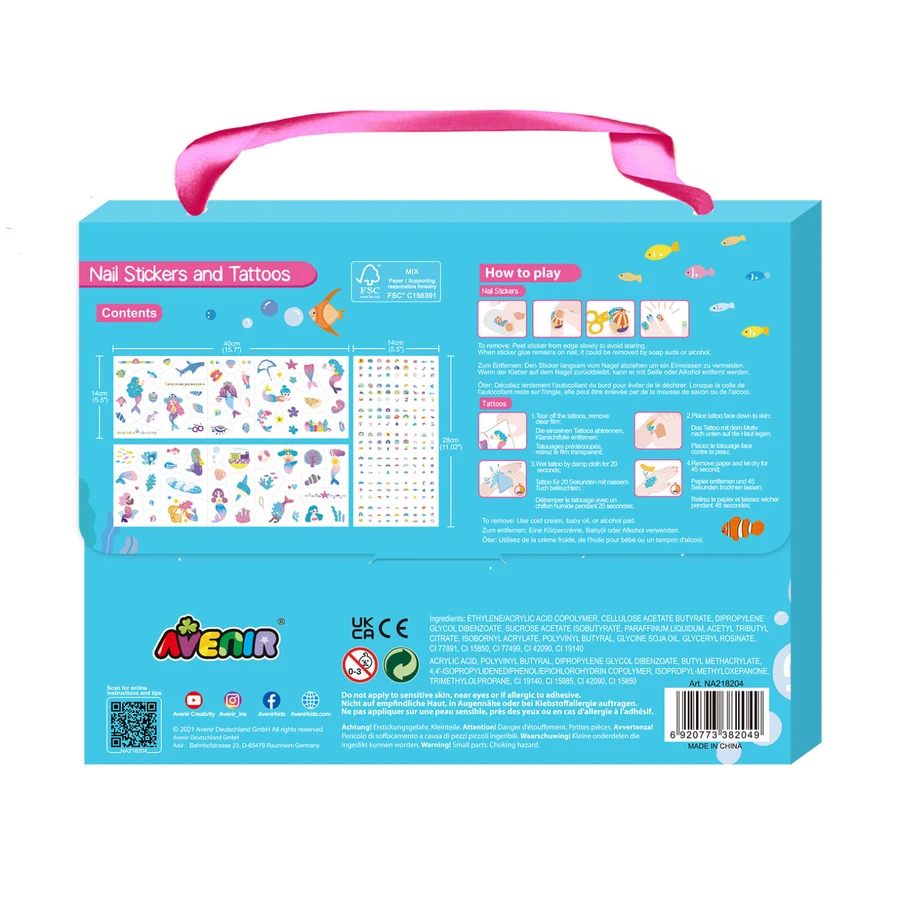 Stickers voor nagels en tatoeages - Sirena