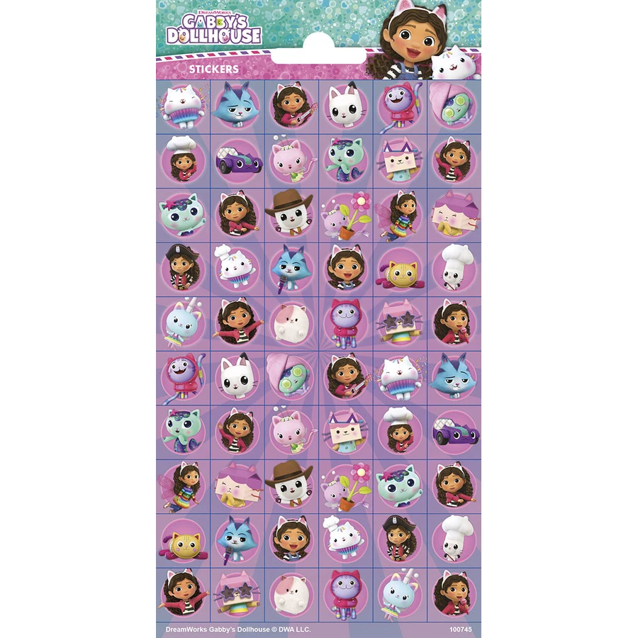 Gabby's Dollhouse stickers set