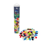 Plus-Plus construction set, 240 pieces tube, Glow Mix, fluorescent colors