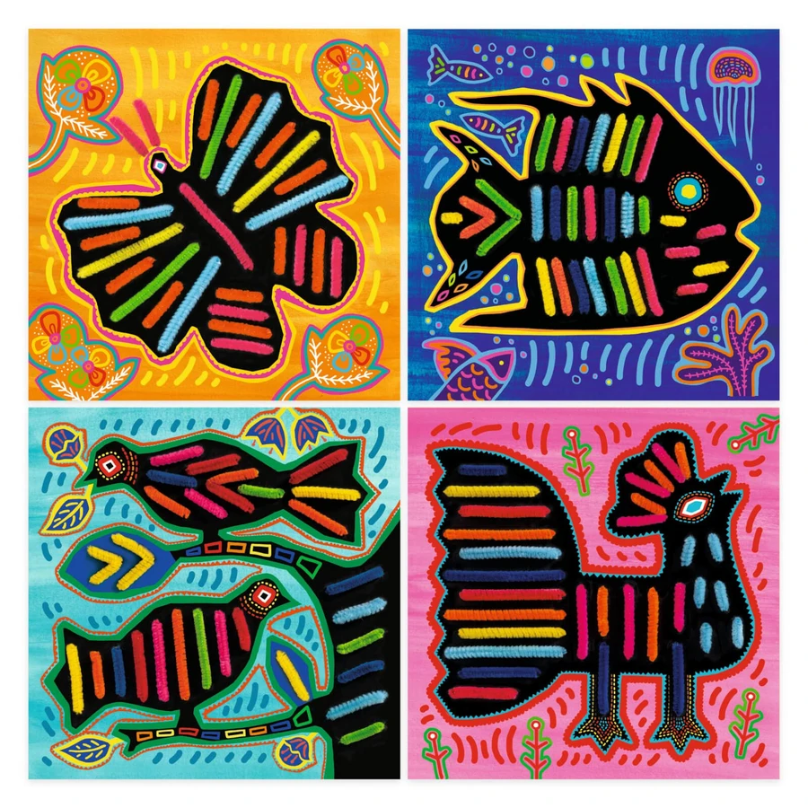 Djeco plush wire paintings, Super soft