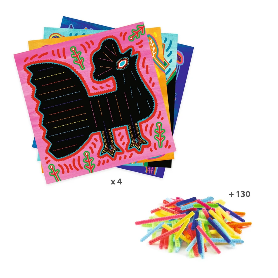 Djeco plush wire paintings, Super soft