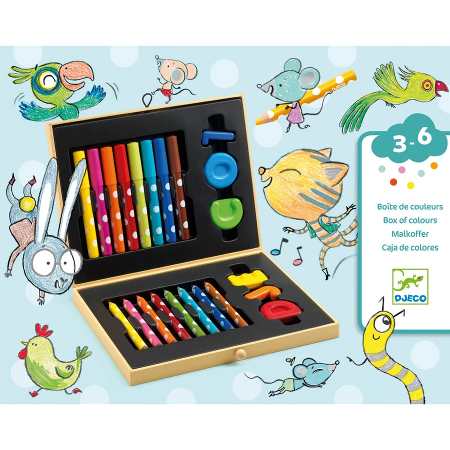 Djeco color box for first drawings