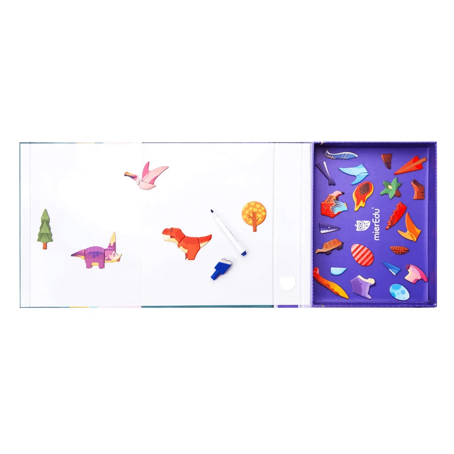 Magnetisch kunst- en bijpassend puzzelspel - Dinosaur World