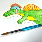 Kit aquarelle - Facile à peindre - Dinosaures, Playful Painters