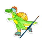 Kit aquarelle - Facile à peindre - Dinosaures, Playful Painters
