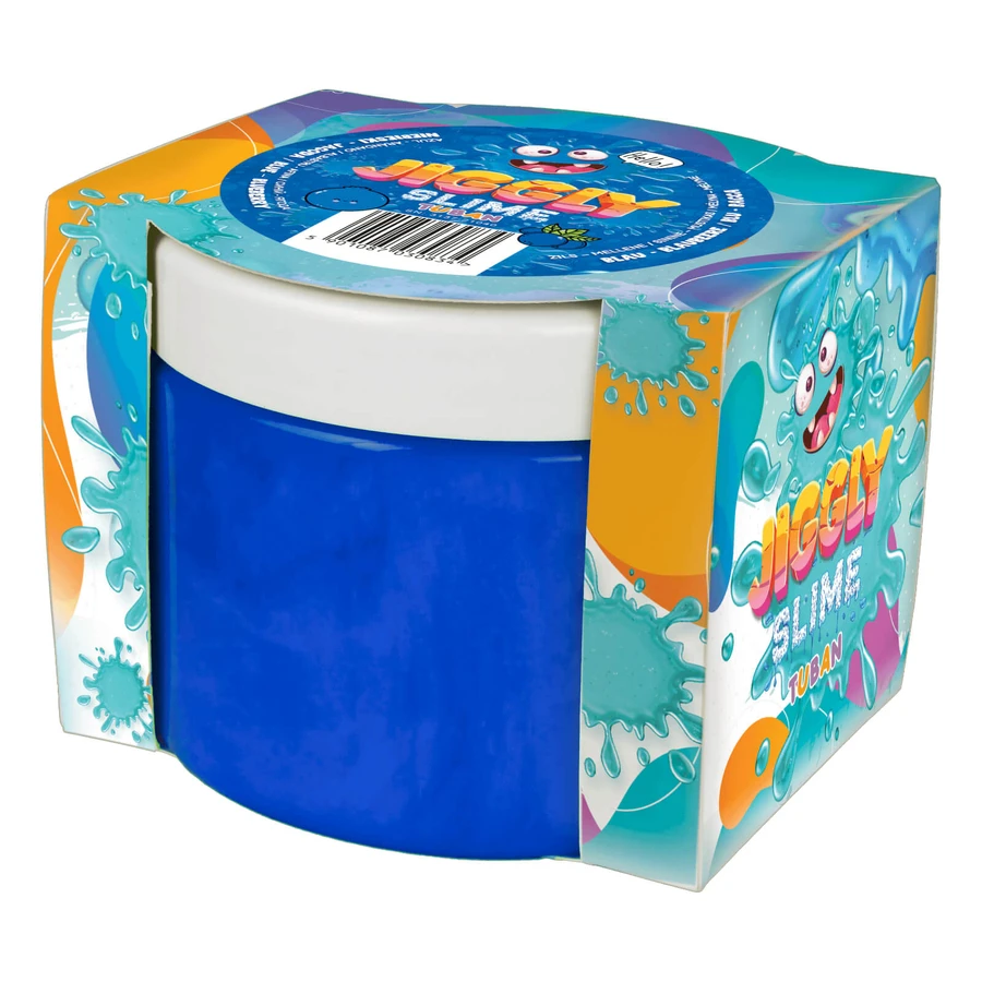 Slime in JIGGLY SLIME tin - blueberries, 500 g