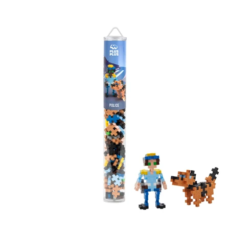 Plus-Plus construction set, 100 pieces tube, Police