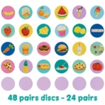 Pair matching game Boppi, 48 pieces, Food