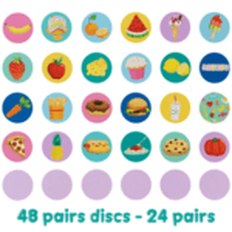 Pair matching game Boppi, 48 pieces, Food