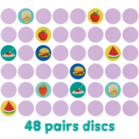 Pair matching game Boppi, 48 pieces, Food