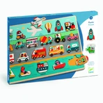 Vroom-vroom wooden puzzle, Djeco