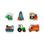 Vroom-vroom wooden puzzle, Djeco