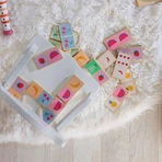 Juego de dominó de madera reversible - Frutas y Verduras - Vilac