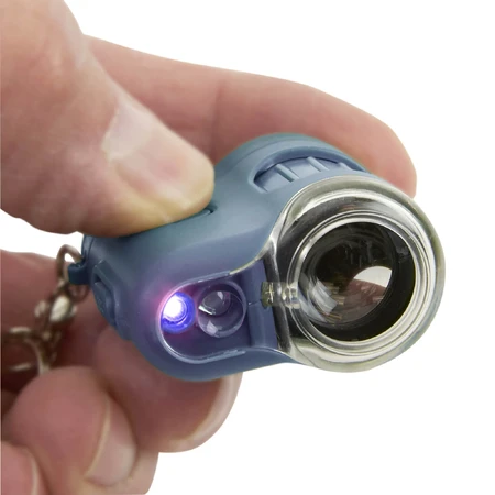 Portable microscope with keyring, 20x magnification, MicroMini, Surf