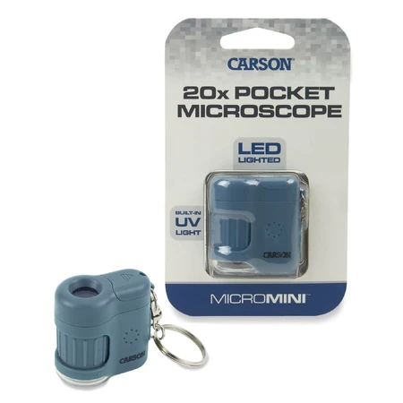 Portable microscope with keyring, 20x magnification, MicroMini, Surf