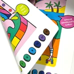 Colortopia kreatives Malen-nach-Zahlen-Set mit Markern - Einhornland (Set mit 6 Doppelfarben)