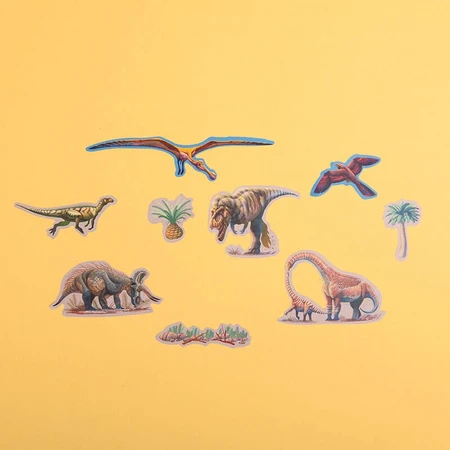 Set von repositionierbaren Aufklebern Dinosaurier, Londji