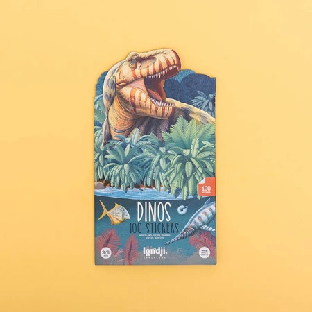 Set von repositionierbaren Aufklebern Dinosaurier, Londji