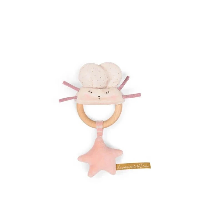 Zornaitoare cu inel de lemn Soricel , Moulin Roty
