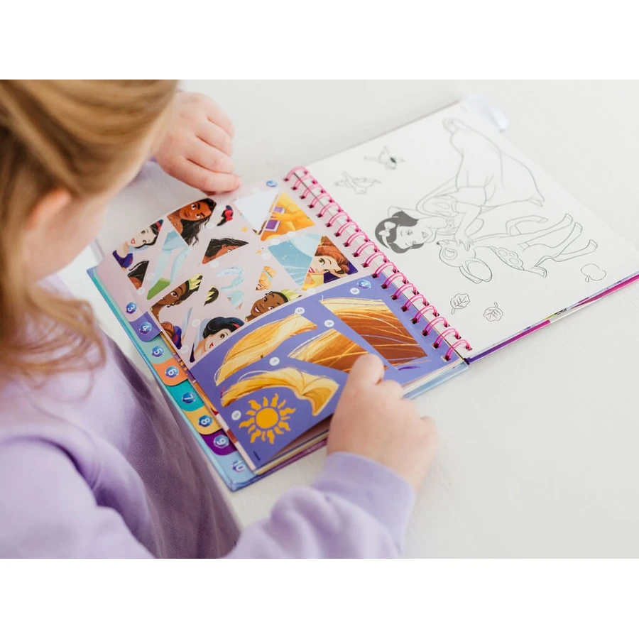 Set créatif avec autocollants, chiffres à coller, Disney Princess