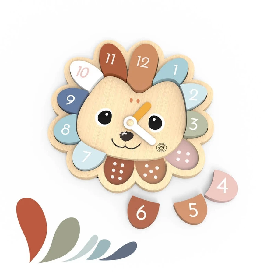 Wooden educational clock, Speedy Monkey