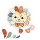 Houten educatieve klok, Speedy Monkey