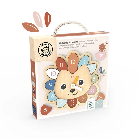 Wooden educational clock, Speedy Monkey