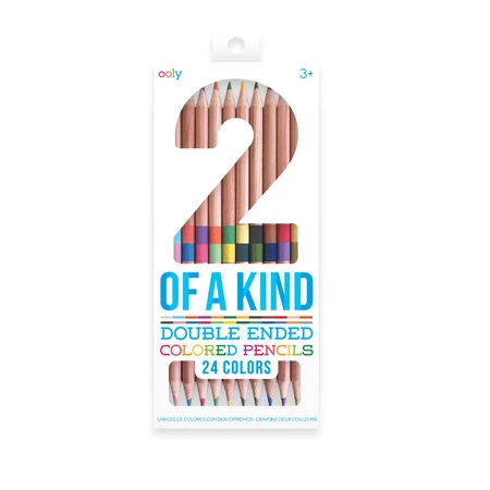 Doppelte Buntstifte - 12 Stifte, 24 Farben