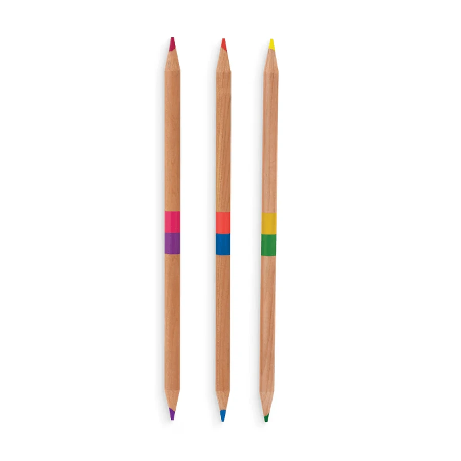 Doppelte Buntstifte - 12 Stifte, 24 Farben