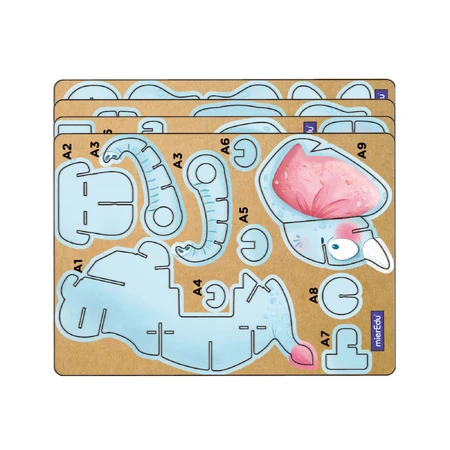 3D Sound Puzzle - African Elephant, Build 'n' Sound