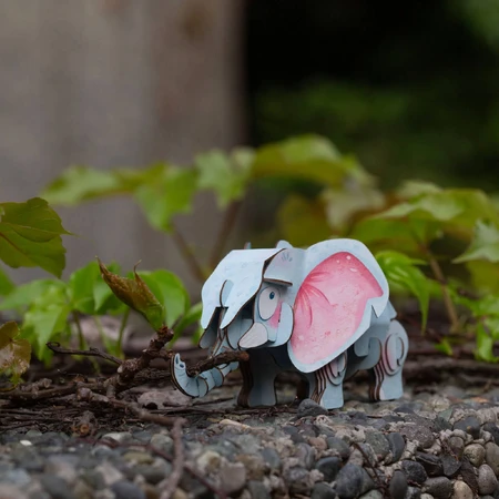 3D Sound Puzzle - African Elephant, Build 'n' Sound