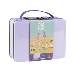 Juego de construcción Plus-Plus, 600 piezas, portátil, en caja metálica, colores pastel