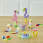 Juego de construcción Plus-Plus, 600 piezas, portátil, en caja metálica, colores pastel