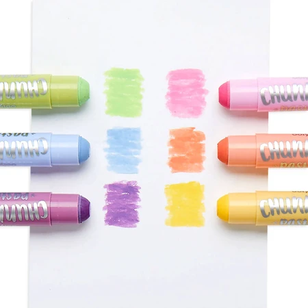 Chunkies solid tempera pencils pastel colors, 6 pieces