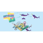Stick'N'Play Kreativspiel mit 3D-Szenen und neu positionierbaren Stickern - Polar- und Meerestiere