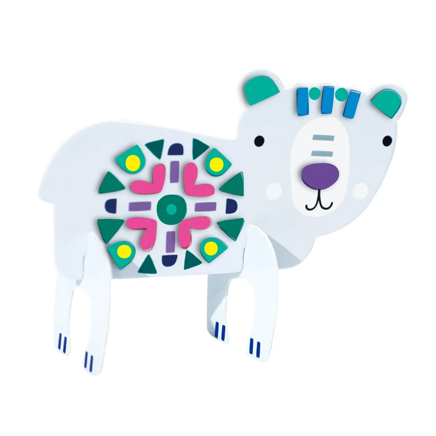 Stick'N'Play Kreativspiel mit 3D-Szenen und neu positionierbaren Stickern - Polar- und Meerestiere